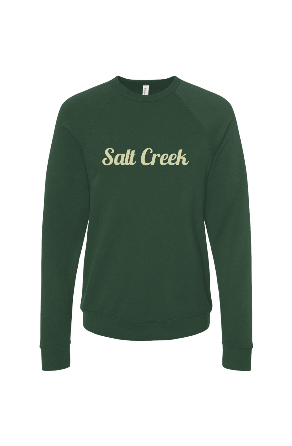 Fleece Crewneck Sweatshirt Side Embroidery
